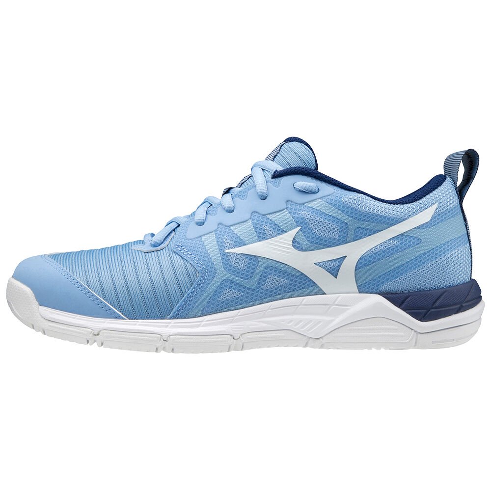 Mizuno Women's Volleyball Shoes Wave Supersonic 2 Blue/White - HBAMIXJ-03